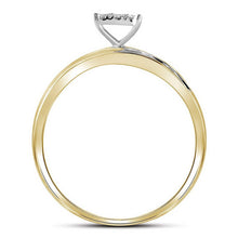 Load image into Gallery viewer, Radiant Love: 10k Yellow Gold Diamond Matching Wedding Ring Set 1/5 Cttw - Splendid Jewellery