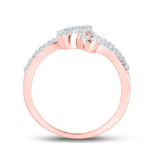 Load image into Gallery viewer, Radiant Love: 10kt Rose Gold Baguette Diamond Heart Ring - Splendid Jewellery