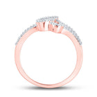 Radiant Love: 10kt Rose Gold Baguette Diamond Heart Ring - Splendid Jewellery
