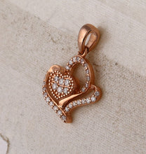 Load image into Gallery viewer, Radiant Love: 10kt Rose Gold Diamond Heart Pendant - Splendid Jewellery