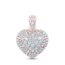 Load image into Gallery viewer, Radiant Love: 10kt Rose Gold Diamond Heart Pendant - Splendid Jewellery