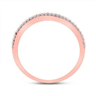 Radiant Love | 10kt Rose Gold Heart - Shaped Diamond Band Ring 1/6 Cttw - Splendid Jewellery