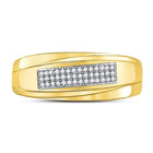 Radiant Love 10kt Two-tone Gold Diamond Eternity Band Ring 1/8 Cttw - Alternate view 4 from Splendid Jewellery