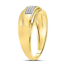 Load image into Gallery viewer, Radiant Love 10kt Two-tone Gold Diamond Eternity Band Ring 1/8 Cttw - Alternate view 3 from Splendid Jewellery