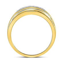 Load image into Gallery viewer, Radiant Love 10kt Two - tone Gold Diamond Eternity Band Ring 1/8 Cttw - Splendid Jewellery