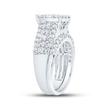 Load image into Gallery viewer, Radiant Love | 10kt White Gold Diamond Bridal Wedding Ring Band Set 2 Cttw | Splendid Jewellery - Splendid Jewellery