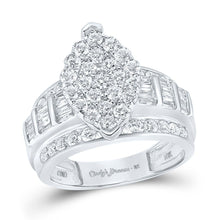Load image into Gallery viewer, Radiant Love 10kt White Gold Diamond Oval Bridal Wedding Engagement Ring - Splendid Jewellery