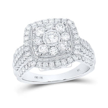 Load image into Gallery viewer, Radiant Love: 10kt White Gold Diamond Square Bridal Wedding Engagement Ring - Splendid Jewellery