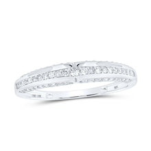 Load image into Gallery viewer, Radiant Love: 10kt White Gold His Hers Round Diamond Halo Matching Wedding Set 1 Cttw - Alternate view 2 from Splendid Jewellery