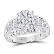 Load image into Gallery viewer, Radiant Love 10kt White Gold Oval Diamond Bridal Wedding Ring - Splendid Jewellery