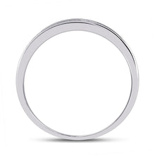 Load image into Gallery viewer, Radiant Love: 10kt White Gold Round Diamond Halo Bridal Wedding Ring Band Set - Splendid Jewellery