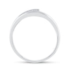 Radiant Love | 10kt White Gold Womens Round Diamond Solitaire Promise Ring 1/10 Cttw - Splendid Jewellery