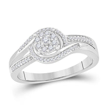 Load image into Gallery viewer, Radiant Love | 10kt White Gold Womens Round Diamond Solitaire Promise Ring 1/5 Cttw | Splendid Jewellery - Splendid Jewellery