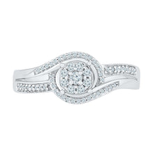 Load image into Gallery viewer, Radiant Love | 10kt White Gold Womens Round Diamond Solitaire Promise Ring 1/5 Cttw | Splendid Jewellery - Splendid Jewellery