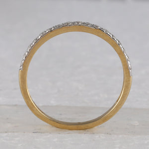 Radiant Love: 10kt Yellow Gold Diamond Bridal Wedding Ring Band Set - Splendid Jewellery