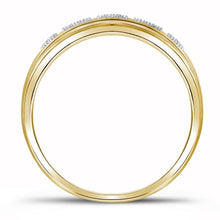 Load image into Gallery viewer, Radiant Love: 10kt Yellow Gold Diamond Bridal Wedding Ring Band Set - Splendid Jewellery