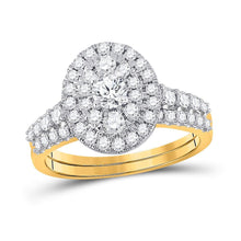 Load image into Gallery viewer, Radiant Love 10kt Yellow Gold Diamond Bridal Wedding Ring Set - Splendid Jewellery