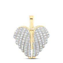 Load image into Gallery viewer, Radiant Love: 10kt Yellow Gold Diamond Heart &amp; Love Symbol Pendant - Splendid Jewellery
