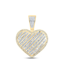 Load image into Gallery viewer, Radiant Love: 10kt Yellow Gold Diamond Heart Pendant 1 Cttw - Splendid Jewellery