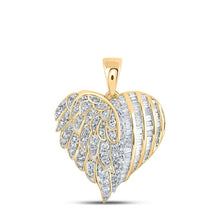 Load image into Gallery viewer, Radiant Love: 10kt Yellow Gold Diamond Heart Pendant - Splendid Jewellery