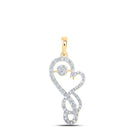 Radiant Love: 10kt Yellow Gold Diamond Heart Pendant - Splendid Jewellery
