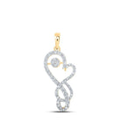 Radiant Love: 10kt Yellow Gold Diamond Heart Pendant - Splendid Jewellery