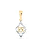 Radiant Love: 10kt Yellow Gold Diamond Heart Pendant - Splendid Jewellery
