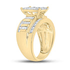 Radiant Love 10kt Yellow Gold Diamond Oval Bridal Wedding Engagement Ring product Side View 2 from Splendid Jewellery
