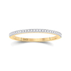 Radiant Love | 10kt Yellow Gold Diamond Oval Bridal Wedding Ring Band Set 1/3 Cttw | Splendid Jewellery product Top View from Splendid Jewellery