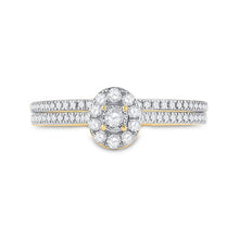 Load image into Gallery viewer, Radiant Love | 10kt Yellow Gold Diamond Oval Bridal Wedding Ring Band Set 1/3 Cttw | Splendid Jewellery - Splendid Jewellery