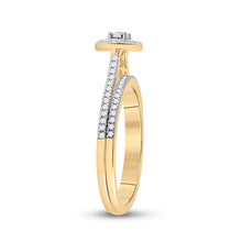Load image into Gallery viewer, Radiant Love | 10kt Yellow Gold Diamond Oval Bridal Wedding Ring Band Set 1/3 Cttw | Splendid Jewellery product Side View from Splendid Jewellery
