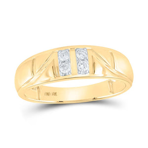 Radiant Love 10kt Yellow Gold Diamond Square Wedding Set - Splendid Jewellery