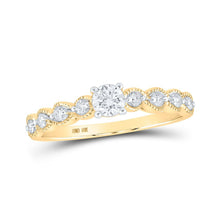 Load image into Gallery viewer, Radiant Love 10kt Yellow Gold Round Diamond Solitaire Bridal Wedding Engagement Ring - Splendid Jewellery