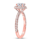 Radiant Love 14kt Rose Gold Diamond Solitaire Bridal Wedding Ring - Splendid Jewellery