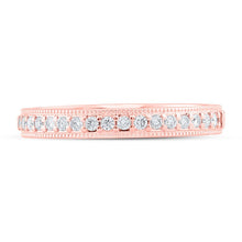 Load image into Gallery viewer, Radiant Love: 14kt Rose Gold Diamond Wedding Band - Splendid Jewellery