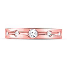 Load image into Gallery viewer, Radiant Love 14kt Rose Gold Diamond Wedding Band - Splendid Jewellery