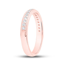 Load image into Gallery viewer, Radiant Love: 14kt Rose Gold Diamond Wedding Band - Splendid Jewellery