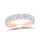 Radiant Love: 14kt Rose Gold Diamond Wedding Band - Splendid Jewellery