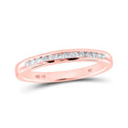Radiant Love: 14kt Rose Gold Diamond Wedding Band - Splendid Jewellery