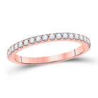 Radiant Love: 14kt Rose Gold Diamond Wedding Band - Splendid Jewellery