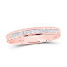 Radiant Love 14kt Rose Gold Diamond Wedding Band - Splendid Jewellery