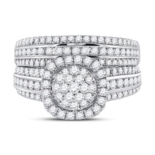 Load image into Gallery viewer, Radiant Love 14kt White Gold Diamond Bridal Wedding Ring Set - Splendid Jewellery