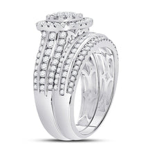 Load image into Gallery viewer, Radiant Love 14kt White Gold Diamond Bridal Wedding Ring Set - Splendid Jewellery