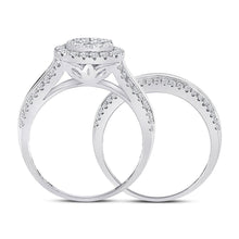 Load image into Gallery viewer, Radiant Love 14kt White Gold Diamond Bridal Wedding Ring Set - Splendid Jewellery
