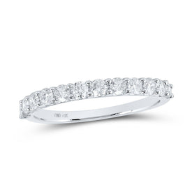 Radiant Love: 14kt White Gold Diamond Eternity Band Ring - Splendid Jewellery