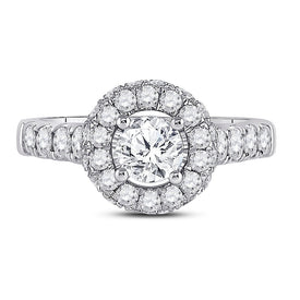 Radiant Love 14kt White Gold Diamond Solitaire Bridal Wedding Ring - Splendid Jewellery
