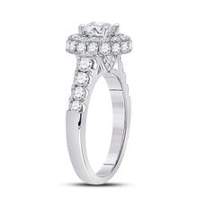Load image into Gallery viewer, Radiant Love 14kt White Gold Diamond Solitaire Bridal Wedding Ring - Second Side View