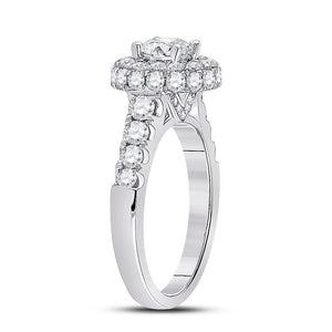 Radiant Love 14kt White Gold Diamond Solitaire Bridal Wedding Ring - Splendid Jewellery