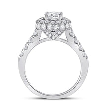 Load image into Gallery viewer, Radiant Love 14kt White Gold Diamond Solitaire Bridal Wedding Ring - Side View