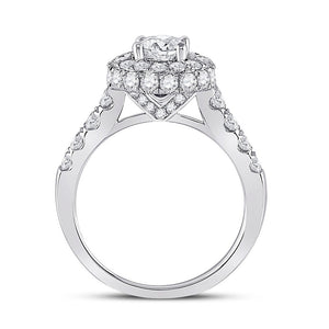 Radiant Love 14kt White Gold Diamond Solitaire Bridal Wedding Ring - Splendid Jewellery